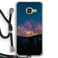 Travel to space: Samsung Galaxy A3 (2016) Transparant Hoesje met koord