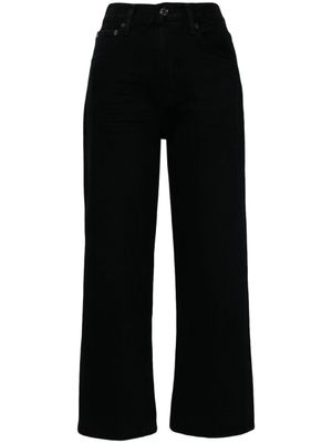 AGOLDE jean crop à taille haute - Noir