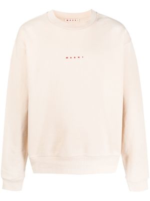 Marni sweat à logo imprimé - Tons neutres