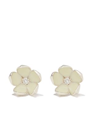 Shaun Leane puces d'oreilles Cherry Blossom à ornements - Argent