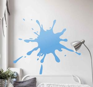 Stickers kunst Splash kleur blauw