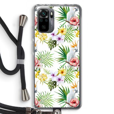Gele kuif: Xiaomi Redmi Note 10 Pro Transparant Hoesje met koord