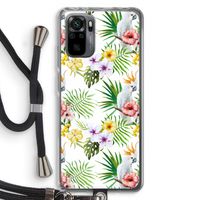 Gele kuif: Xiaomi Redmi Note 10 Pro Transparant Hoesje met koord