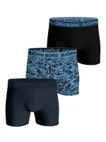 3-Pack heren boxershort - Cotton stretch - Elastisch katoenen heren onderbroeken blauw