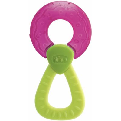 Chicco Bijtring Junior 22,5 Cm Rubber Rood/groen Chicco Bijtring Junior 22,5 Cm Rubber Rood/groen