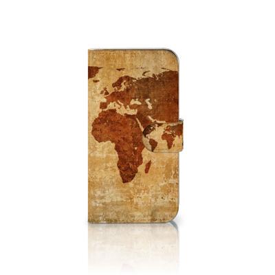 Samsung Galaxy S25 | Flip Cover | Wereldkaart