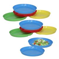 Gerimport Picknick/camping borden - 20x stuks - multi - kunststof - herbruikbaar