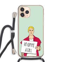 Gimme a call: iPhone 11 Pro Max Transparant Hoesje met koord