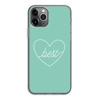 Best heart pastel: iPhone 11 Pro Transparant Hoesje