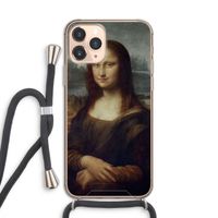Mona Lisa: iPhone 11 Pro Transparant Hoesje met koord