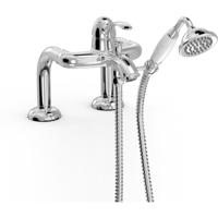 Badrand kraan verhoogd Tres Clasic | Inbouw | Mengkraan | 2-weg | Vintage | Chroom