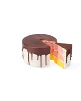 HEMA Dripcake Chocolade Drie Kleuren 8 P. (bruin)