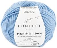 Katia Merino 100% 008 Hemels blauw