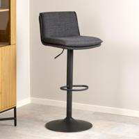 Bendt Draaibare Barkruk 'Ulysses' kleur Donkergrijs (zithoogte 68-89cm)