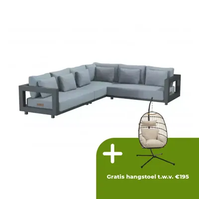 Metropolitan Loungeset Driedelig Links zonder Salontafel Metropolitan Loungeset Driedelig Links zonder Salontafel