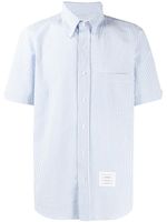 Thom Browne chemise à rayures - Bleu - thumbnail