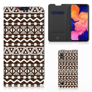 Samsung Galaxy A10 Hoesje met Magneet Aztec Brown