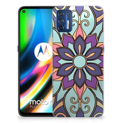 Motorola Moto G9 Plus | TPU Case | Purple Flower