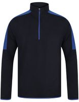 Finden+Hales FH571 Adults 1/4 Zip Midlayer with Contrast Panelling