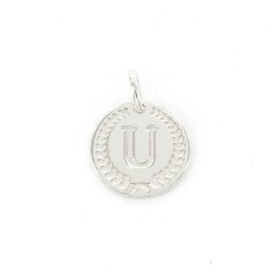 Imotionals Ronde Kettinghanger Letter U Zilver