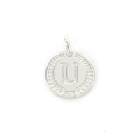 Imotionals Ronde Kettinghanger Letter U Zilver