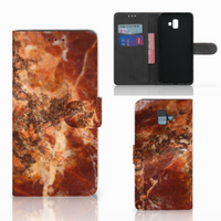 Samsung Galaxy J6 Plus (2018) Bookcase Marmer Bruin - thumbnail