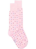 Paul Smith chaussettes Ernest Letters - Rose - thumbnail