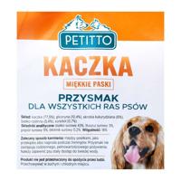 PETITTO Eend Zachte strepen - hondensnack - 500 g