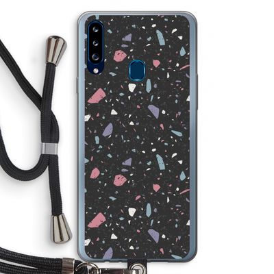 Terrazzo N°16: Samsung Galaxy A20s Transparant Hoesje met koord