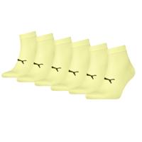 Puma Sport Quartersokken Light 6-pack Geel-43/46