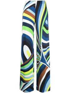 PUCCI pantalon palazzo imprimé kaléidoscope - Bleu