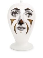 Fornasetti vase Clown à design ovale (19 cm) - Blanc