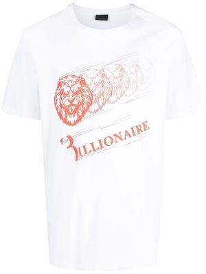 Billionaire t-shirt en coton à logo imprimé - Blanc