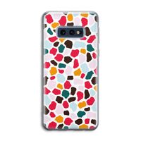Colored Giraffe: Samsung Galaxy S10e Transparant Hoesje