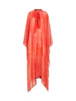 ETRO caftan semi-transparent à fleurs - Orange