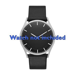 Skagen horlogeband SKW6220 Leder Zwart 22mm