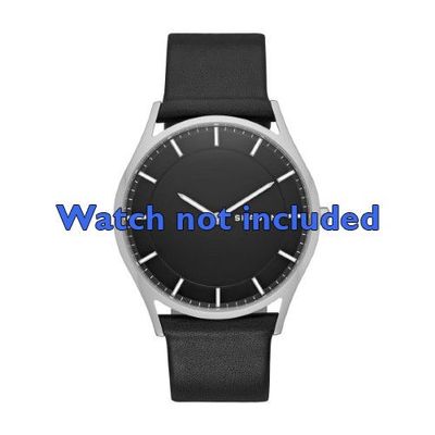 Skagen horlogeband SKW6220 Leder Zwart 22mm