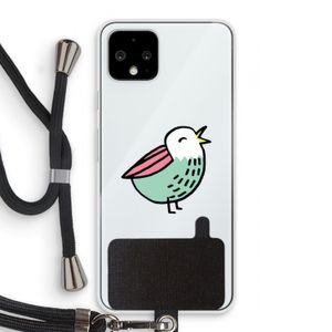 Birdy: Pixel 4 Transparant Hoesje met koord