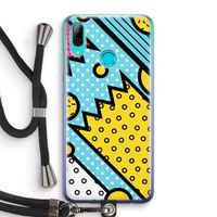 Pop Art #1: Huawei P Smart (2019) Transparant Hoesje met koord