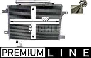 Condensor, airconditioning BEHR HELLA SERVICE *** PREMIUM LINE *** MAHLE, u.a. für Mercedes-Benz