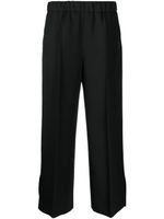 Jil Sander pantalon de tailleur en laine à taille mi-haute - Noir