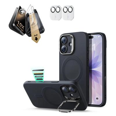 iPhone 17 Bundle Cloud Soft Magnetic Case (Camera Control, Stash Stand) and Armorite Pro Screen Protector - Black iPhone 17 Bundle Cloud Soft Magnetic Case (Camera Control, Stash Stand) and Armorite Pro Screen Protector - Black