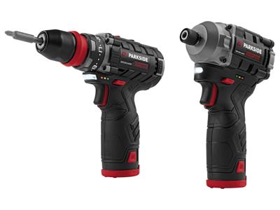 PARKSIDE PERFORMANCE Accu-schroefboormachine en -slagschroevendraaier 12 V met accu&apos;s en lader