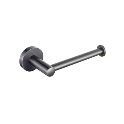Fortifura Calvi toiletrolhouder/reserverolhouder - zonder klep - rond - PVD - Geborsteld gunmetal (antraciet) SW721172