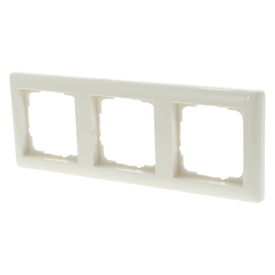 Gira Standard 55 Afdekraam | Inbouw | 3-voudig | Crème - 66.052.24