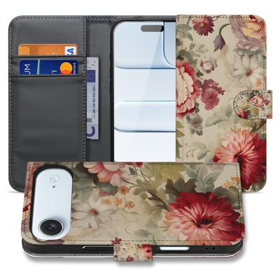 Bloemenprint Hoesje Voor iPhone Air | Book Case