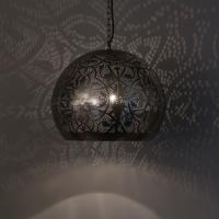 Hanglamp Ameera zilver bol - in 2 diameters verkrijgbaar