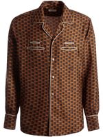 Bally Pennant silk shirt - Marron - thumbnail