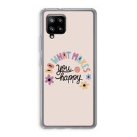 Happy days: Samsung Galaxy A42 5G Transparant Hoesje