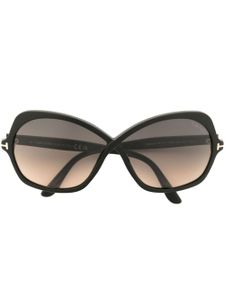 TOM FORD Eyewear lunettes de soleil Rosemin Butterfly à monture oversize - Noir